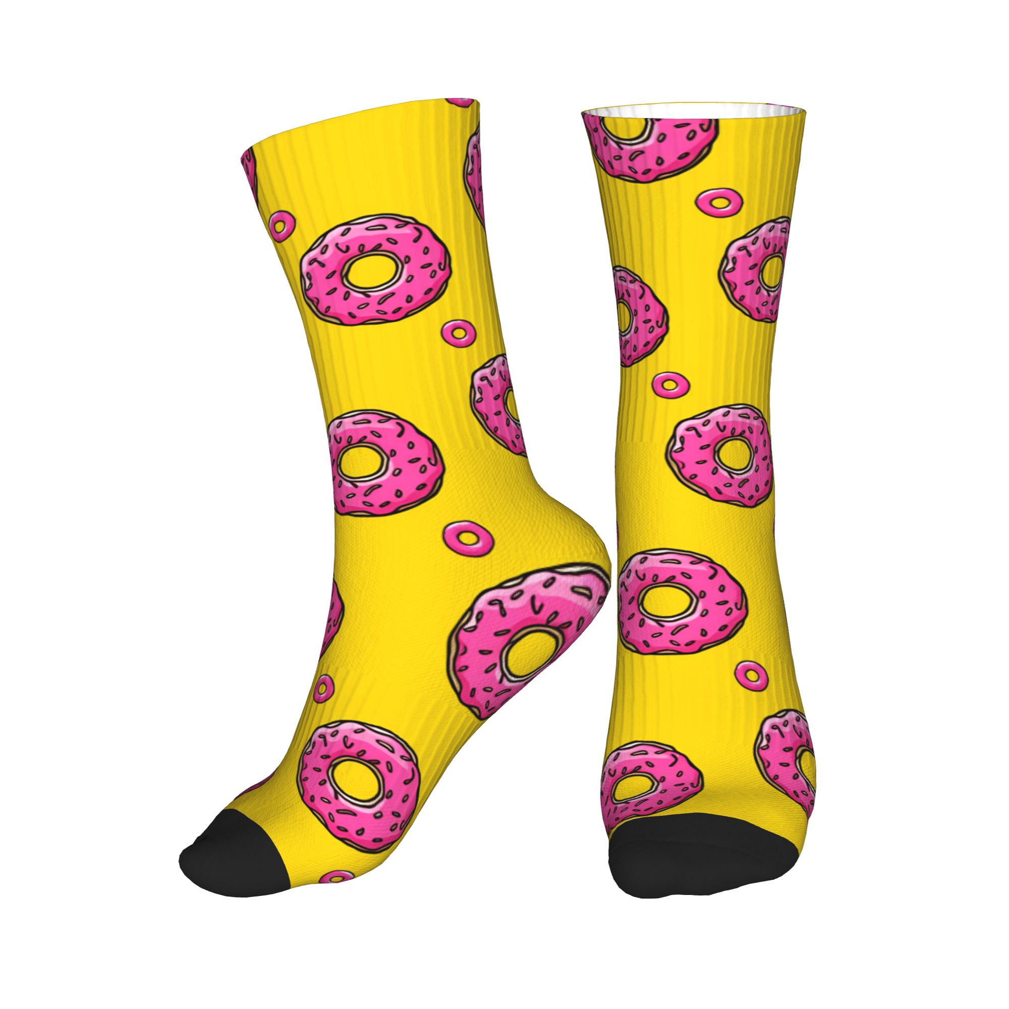 Men'S Fashion Youtube - Chaussettes à motif de beignets Homer