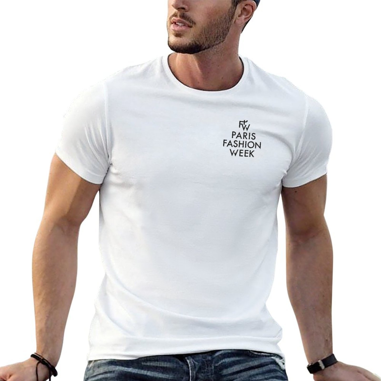 Men'S Paris Fashion Week - T-shirt de la Semaine de la