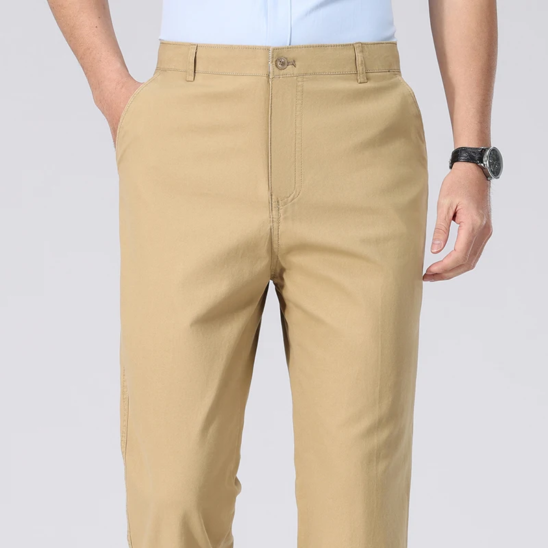 Chino Pants Men - Pantalon chino droit en coton sergé