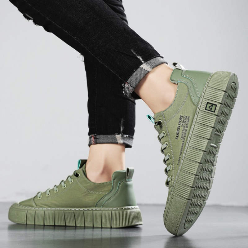Casual Sneakers Men - Baskets basses en toile à semelle