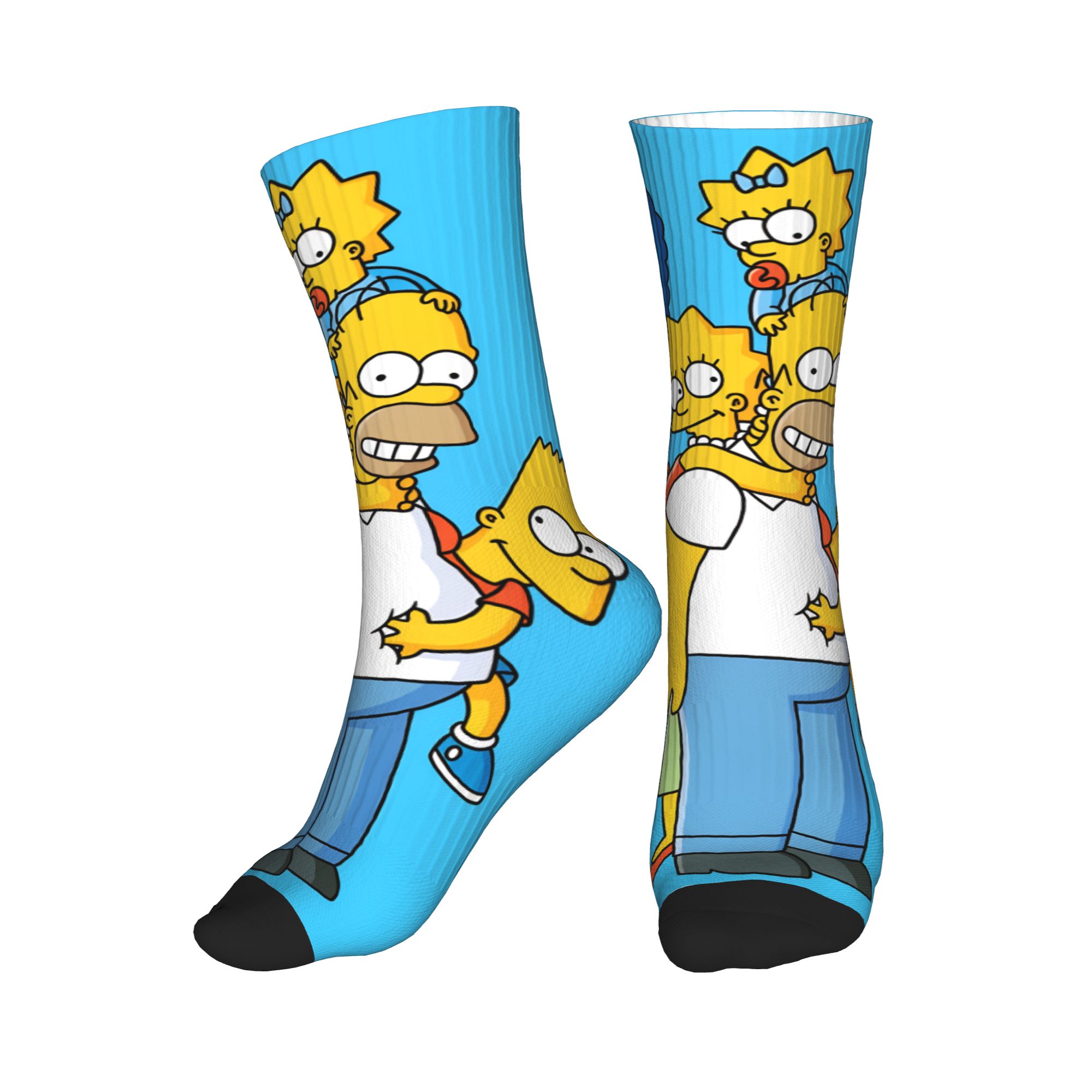 Men'S Fashion Youtube - Chaussettes de couple amusantes S-Simpsons, motif
