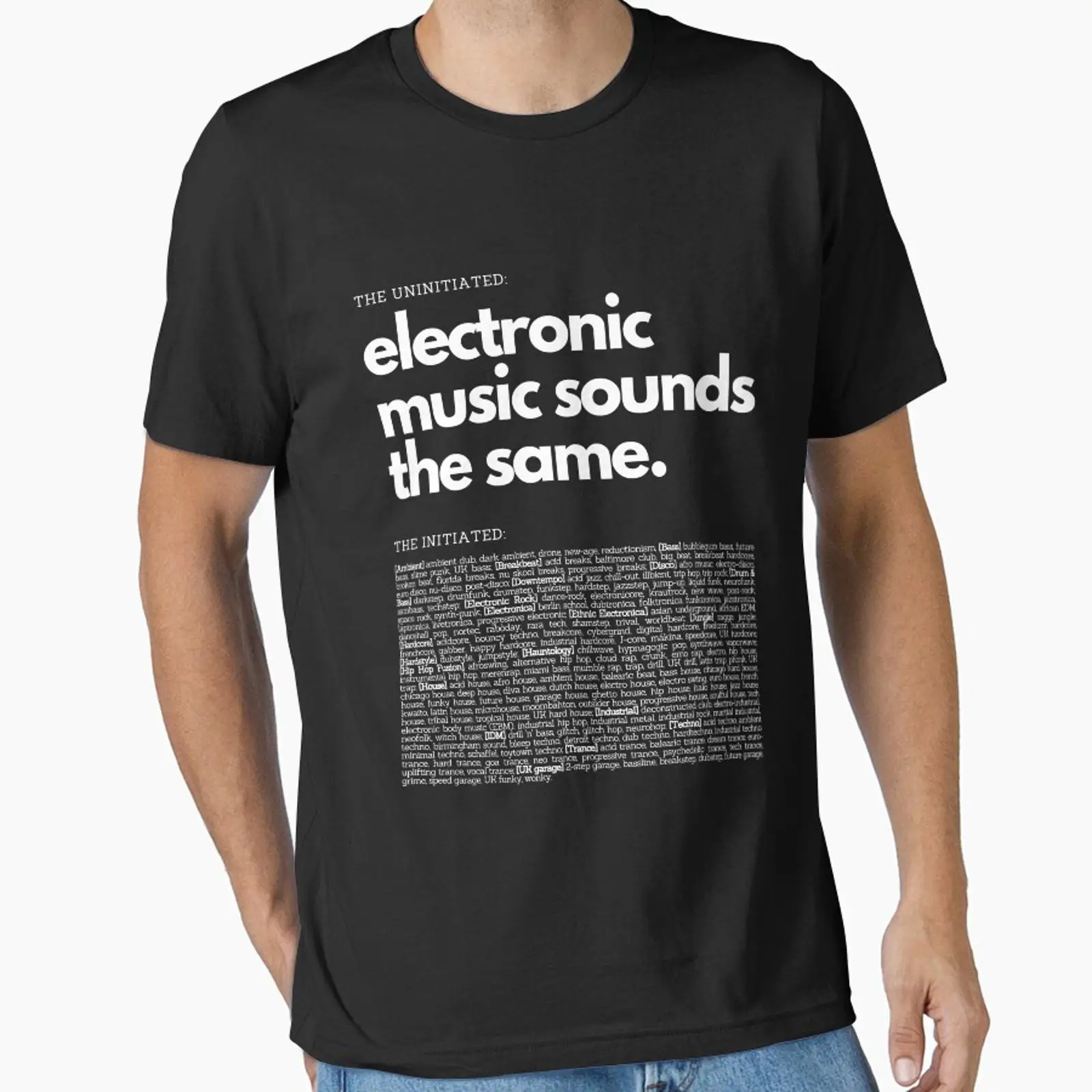 Men'S Fashion Genres - T-shirt de style techno amusant, inspiré