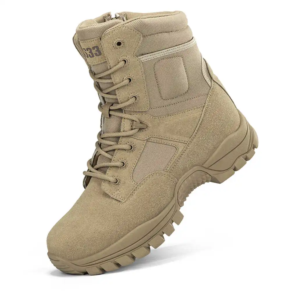 Men'S Fashion For Fat Guys - Nonald-Bottes de randonnée en cuir véritable