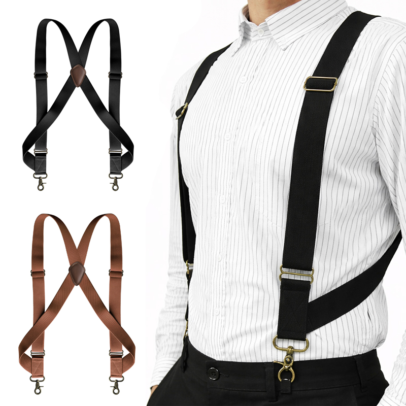 Suspenders Clip Men - 1 pièce Bretelles pour homme adulte