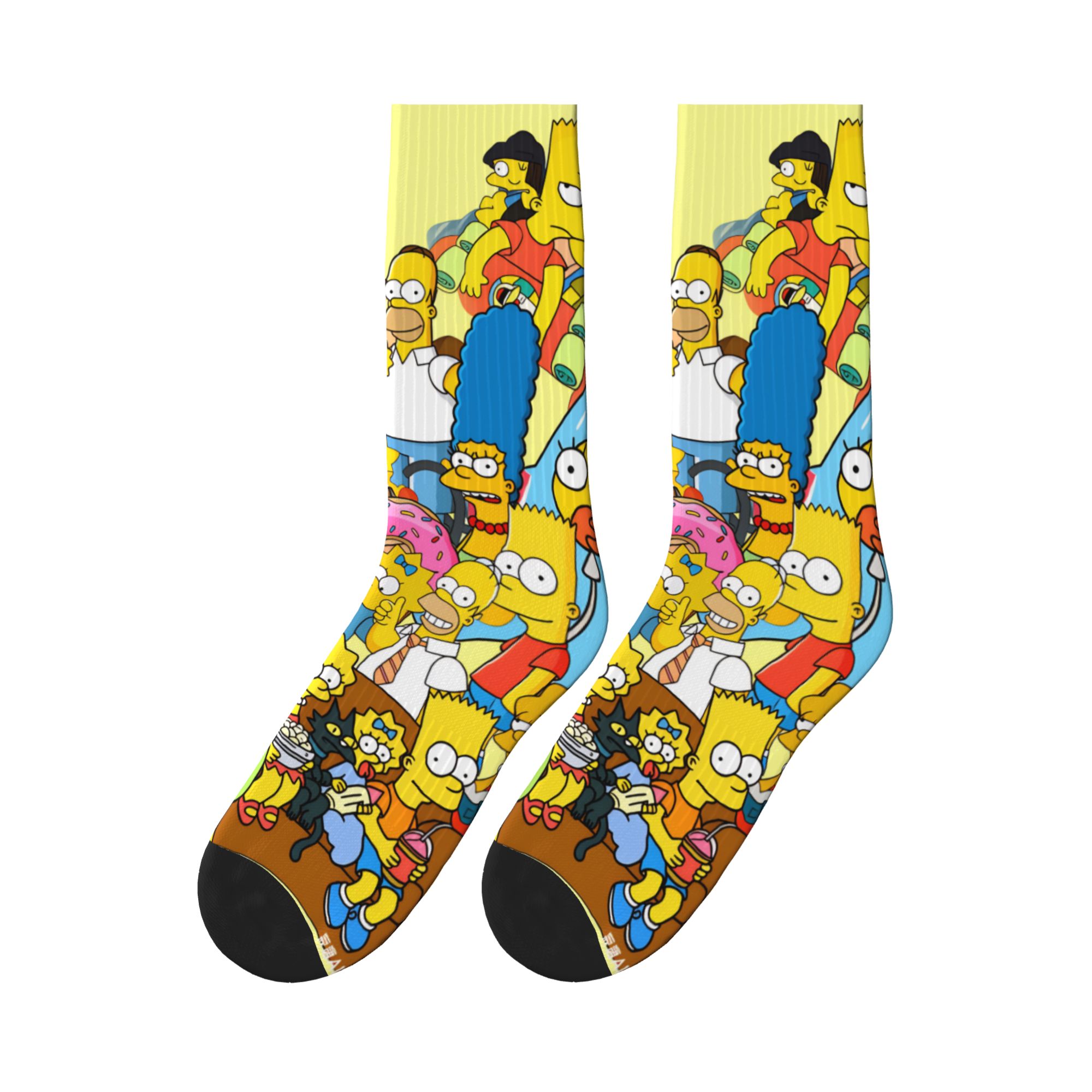 Men'S Fashion Youtube - Chaussettes imprimées avec collage de la