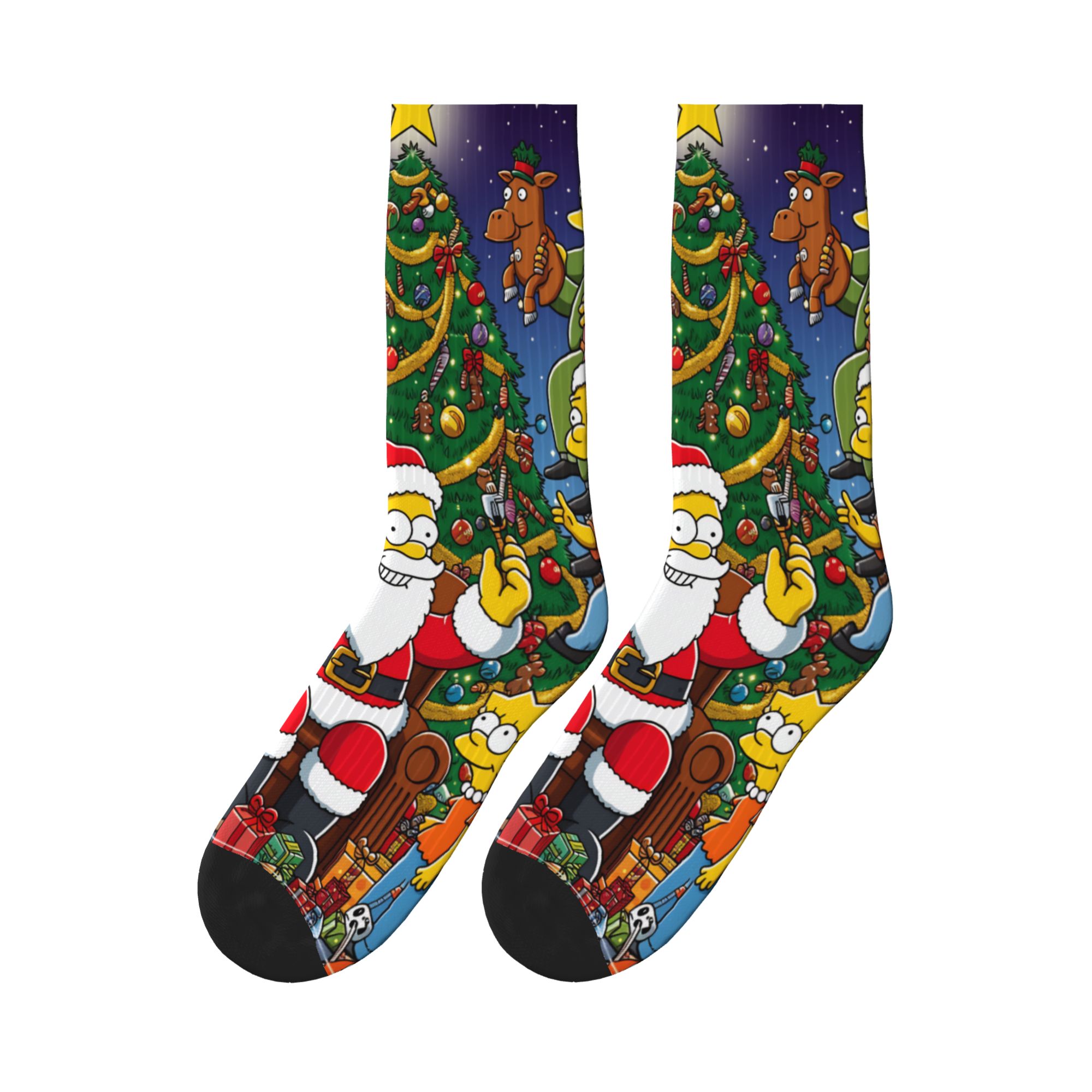 Men'S Fashion Youtube - Chaussettes fantaisie pour hommes, motif scène
