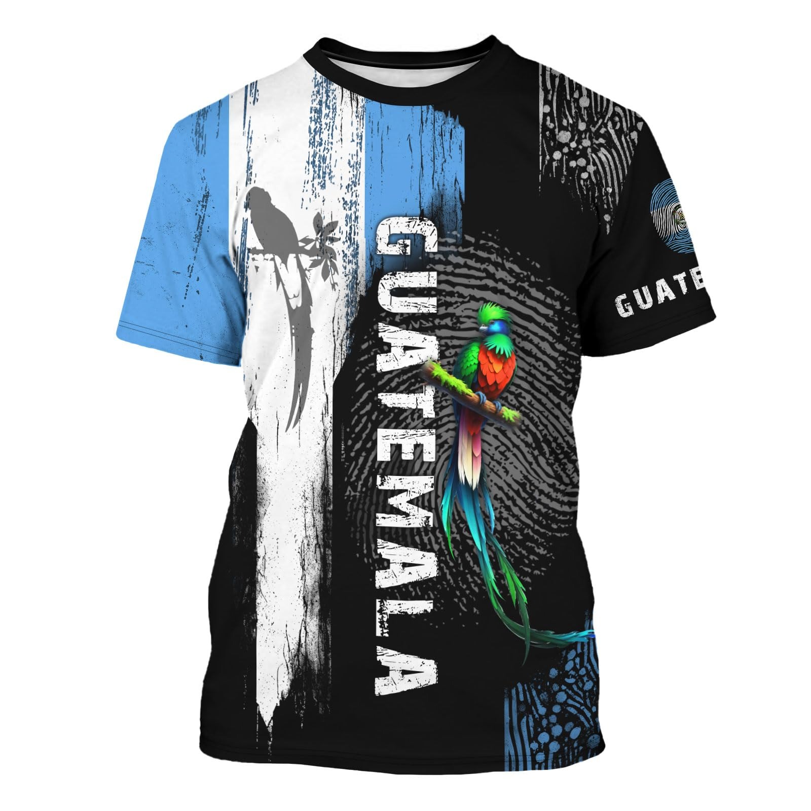 Men'S Fashion Guatemala - T-shirt pour homme avec imprimé drapeau