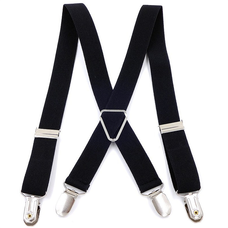 Suspenders Clip Men - Bretelles élastiques réglables pour hommes et
