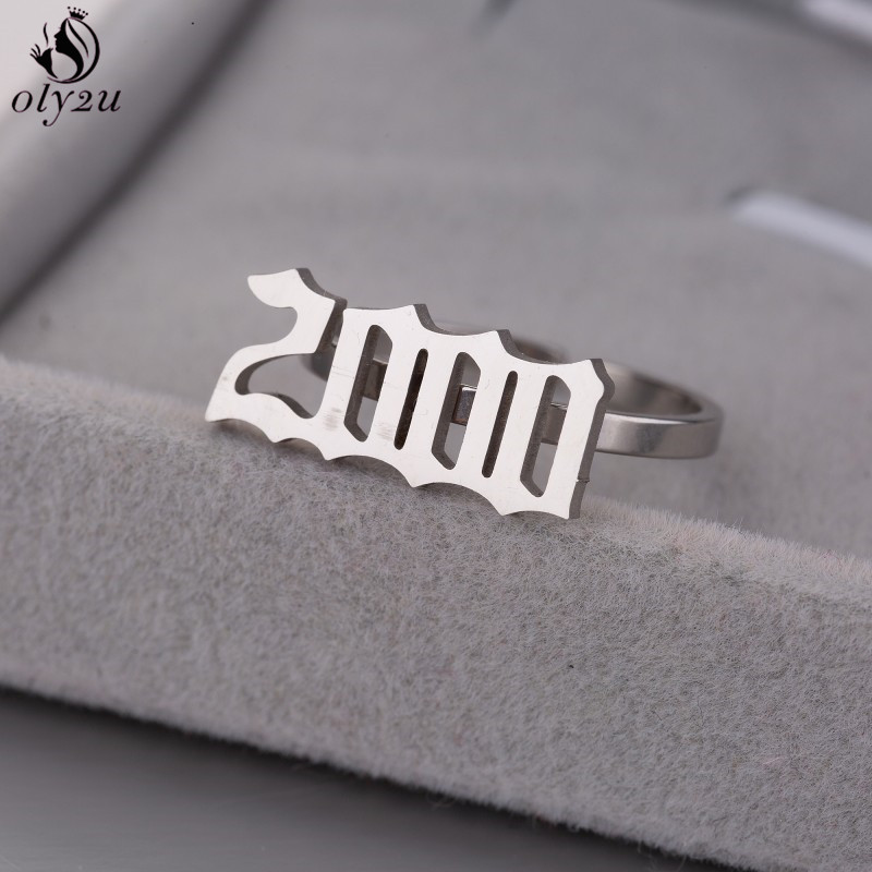 Men'S Fashion Year 2000 - Oly2u – bagues personnalisées avec numéro
