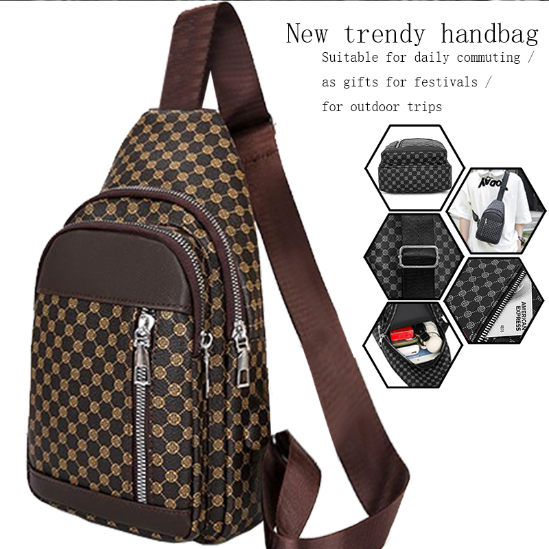 Men'S Fashion Bag - Sac de poitrine fonctionnel de Style