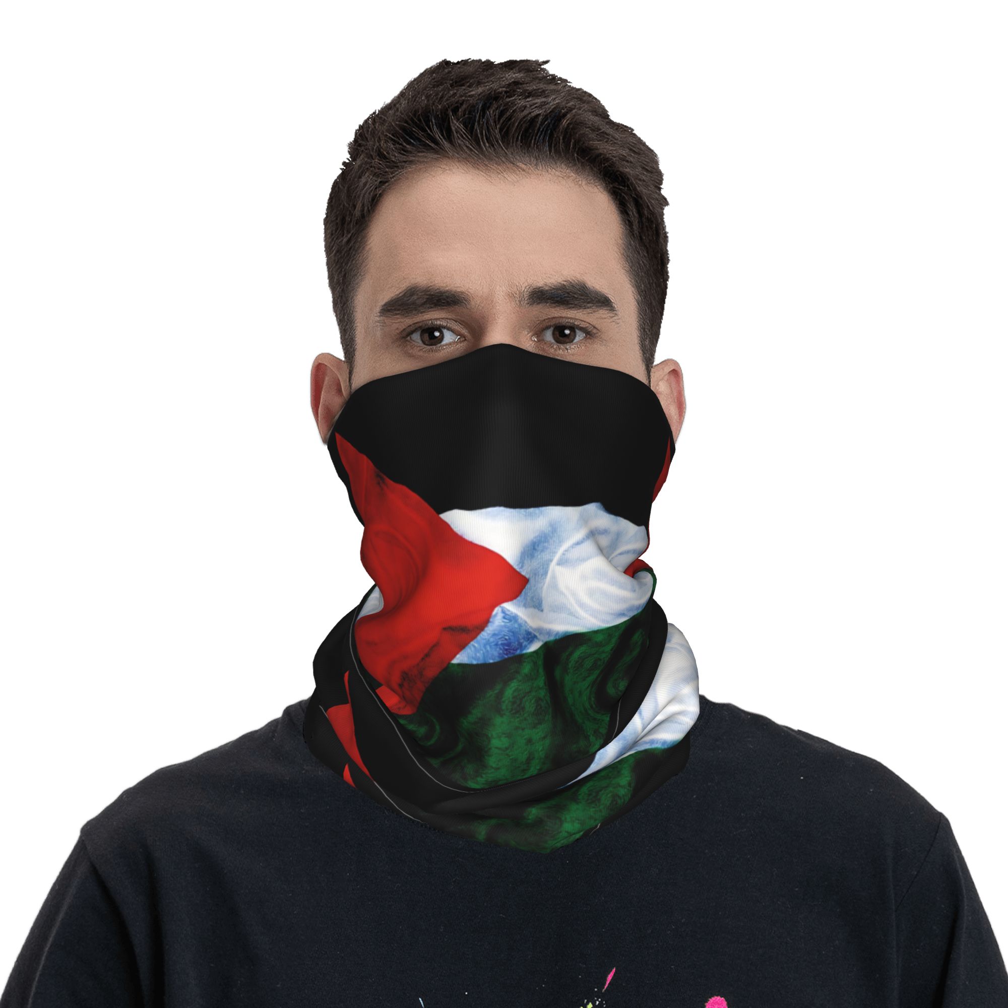 Men'S Fashion Rings - Bandana Drapeau de la Palestine Masque