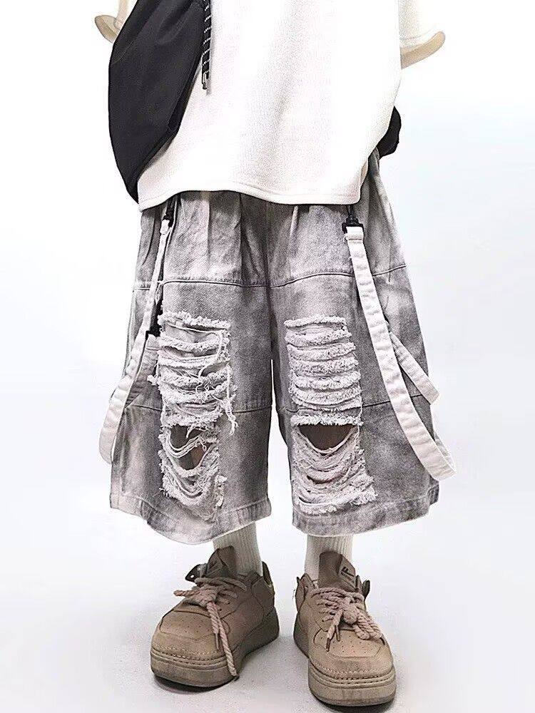 Men Fashion Jeans - Shorts déchirés pour hommes style hip-hop