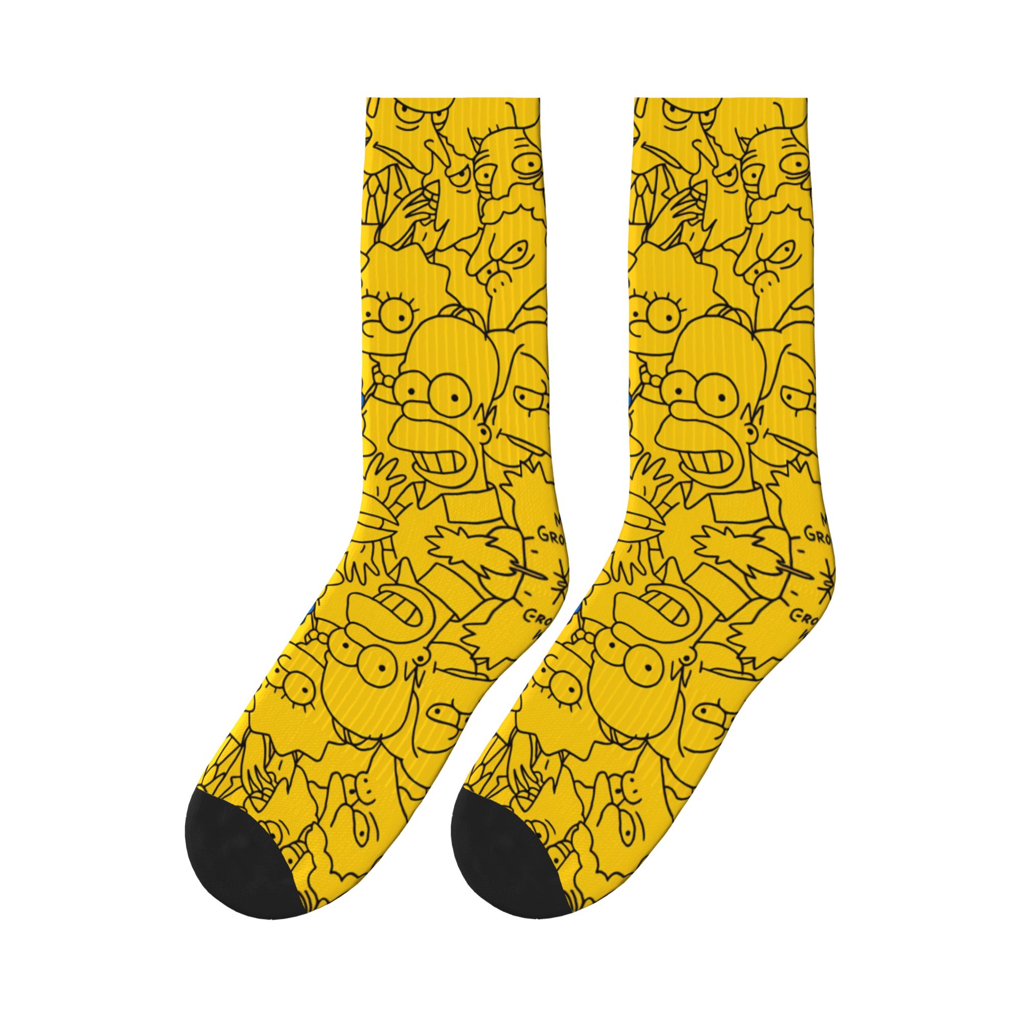 Men'S Fashion Youtube - Chaussettes Marge S-Simpsons à motif caché,
