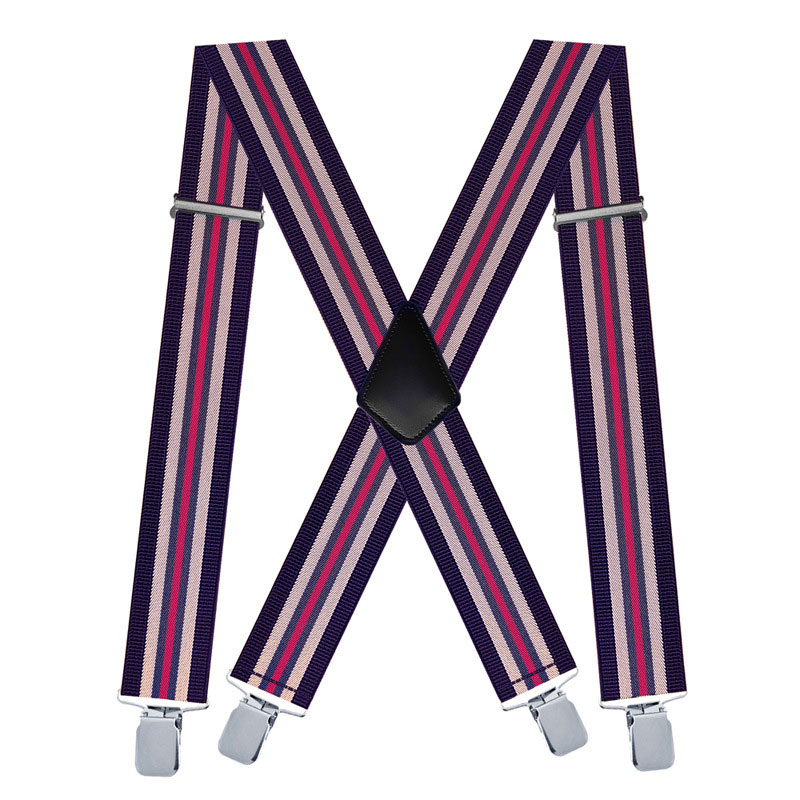 Bretelles pour hommes à rayure - Suspenders Clip Men avis et prix