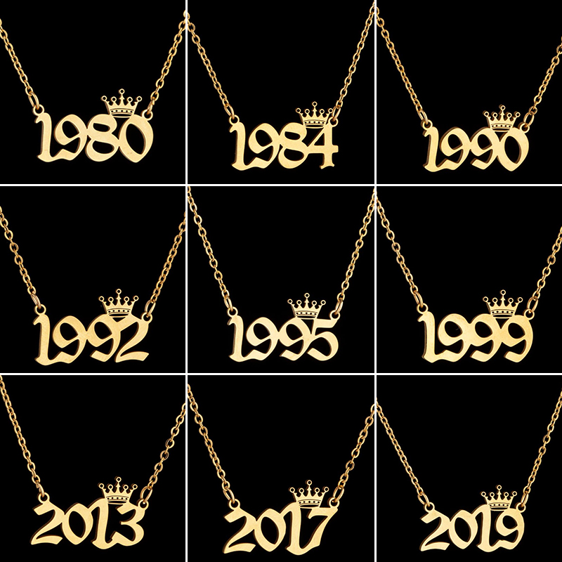 Colliers couronne en acier ino - Men'S Fashion Year 2000 avis et prix