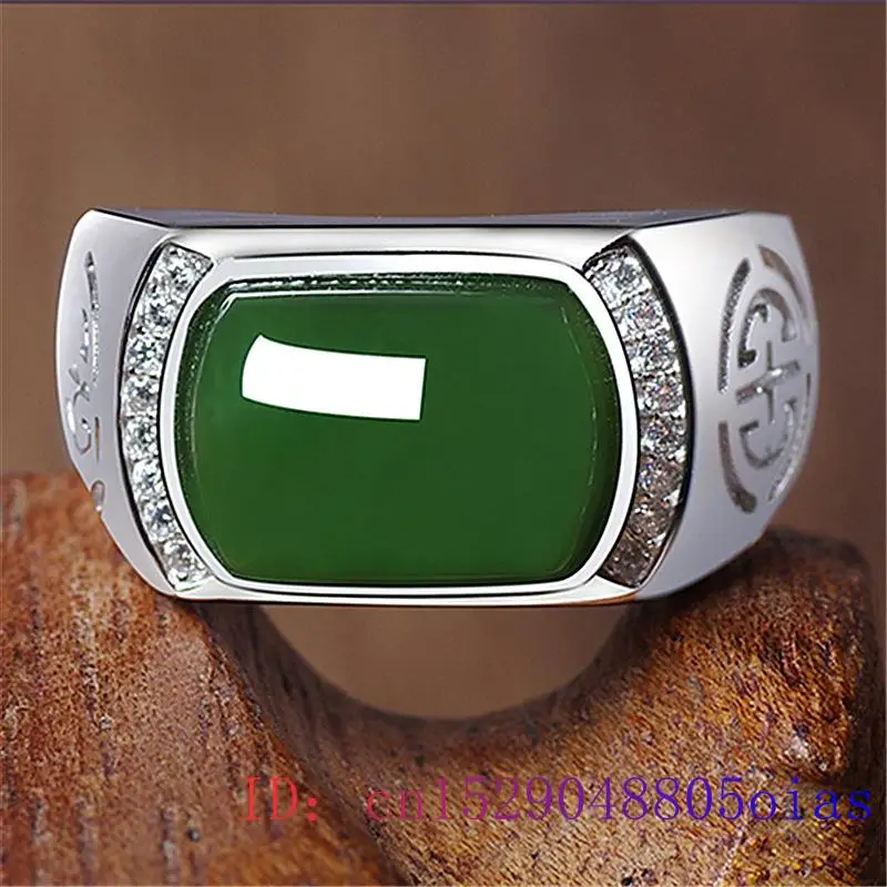 Bague en Jade vert pour hommes - Men'S Fashion Rings avis et prix