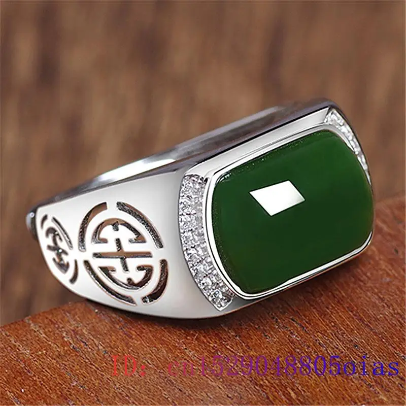 Bague en Jade vert pour hommes - Men'S Fashion Rings avis et prix