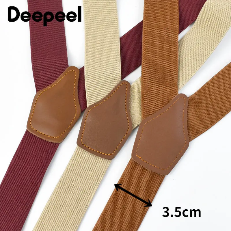 Deepeel 3.5*125 cm hommes adul - Suspenders Clip Men avis et prix