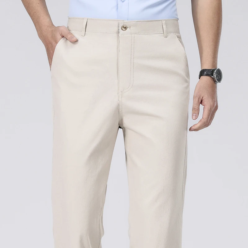 Pantalon chino droit en coton  - Chino Pants Men avis et prix