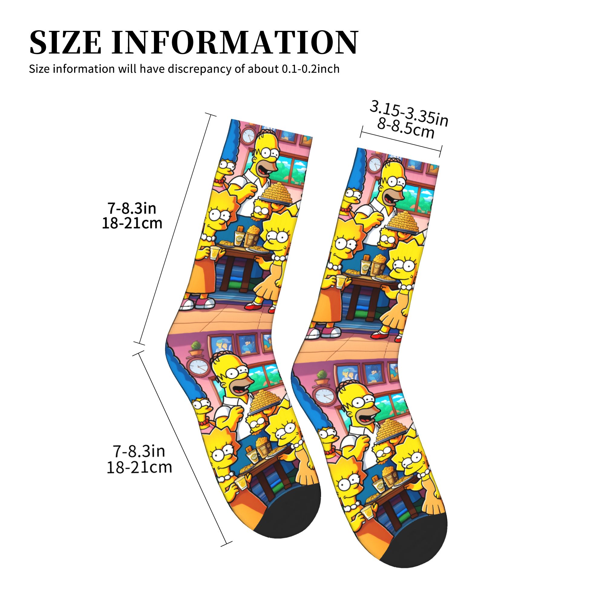 Chaussettes amusantes S-Simpso - Men'S Fashion Youtube avis et prix