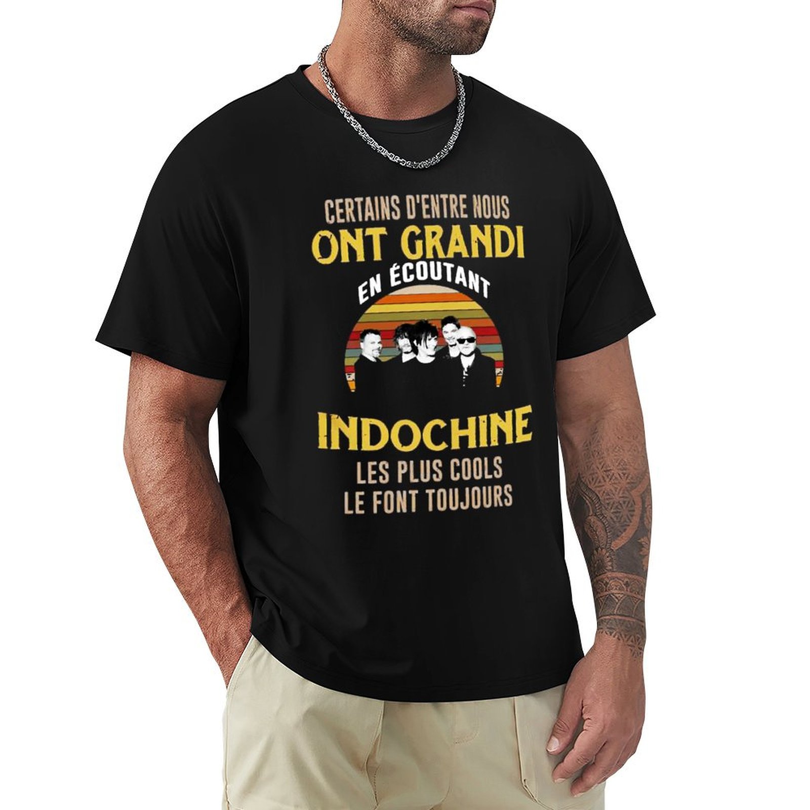 T-shirt avec logo du groupe In - Men'S Fashion Genres avis et prix