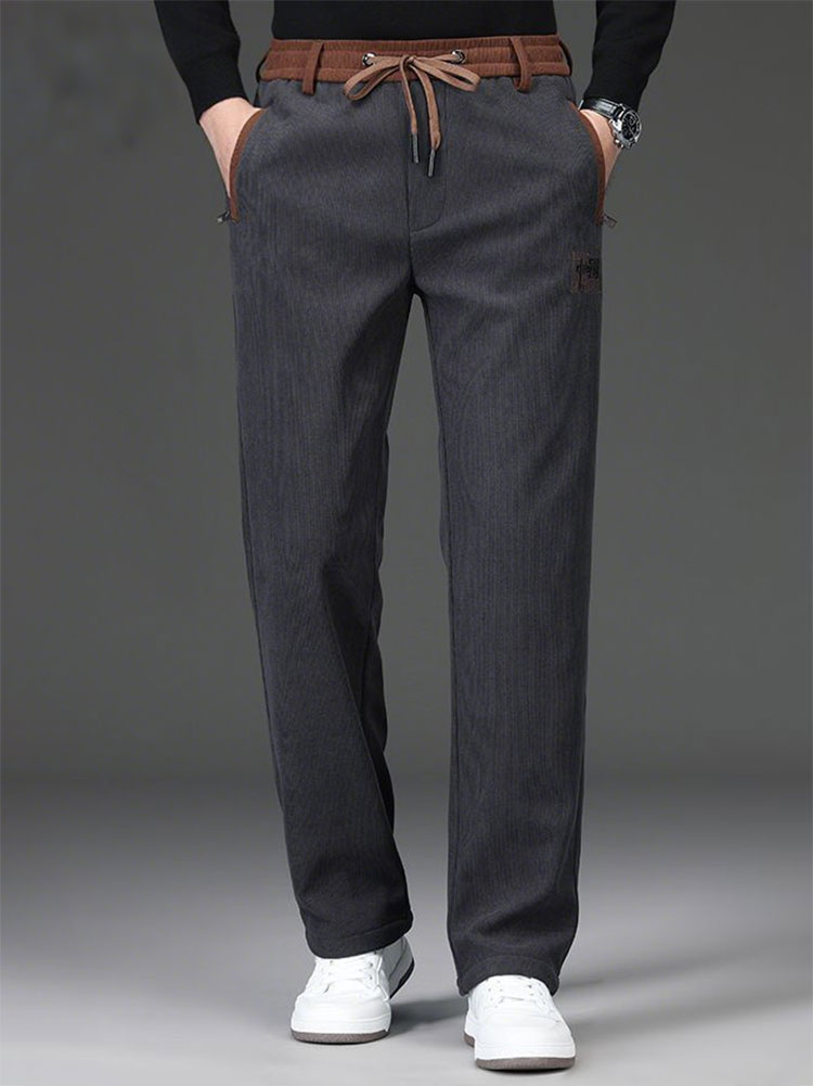 Polaire épaissir hiver Chinos  - Chino Pants Men avis et prix