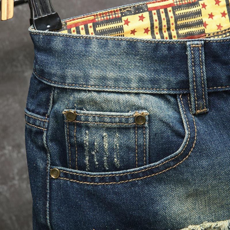 Nouveau short en jean déchiré  - Men Fashion Jeans avis et prix