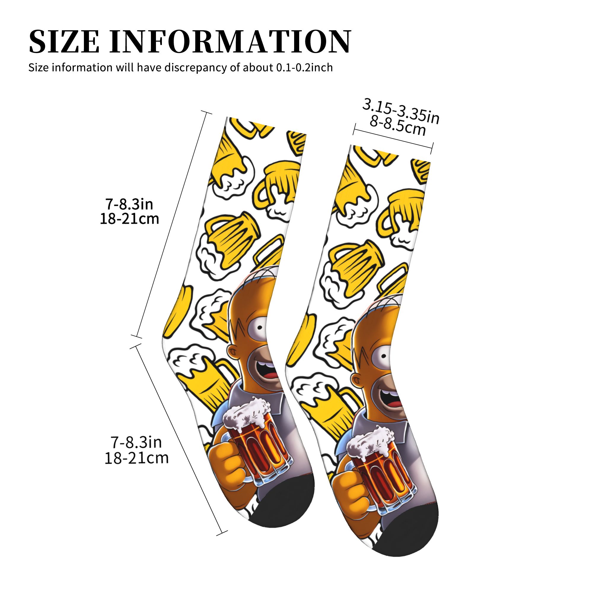 Chaussettes drôles S-Simpsons  - Men'S Fashion Youtube avis et prix