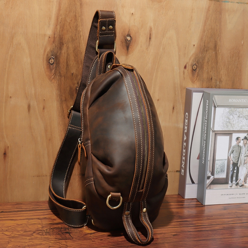 Sac à bandoulière en cuir véri - Men'S Fashion Bag avis et prix