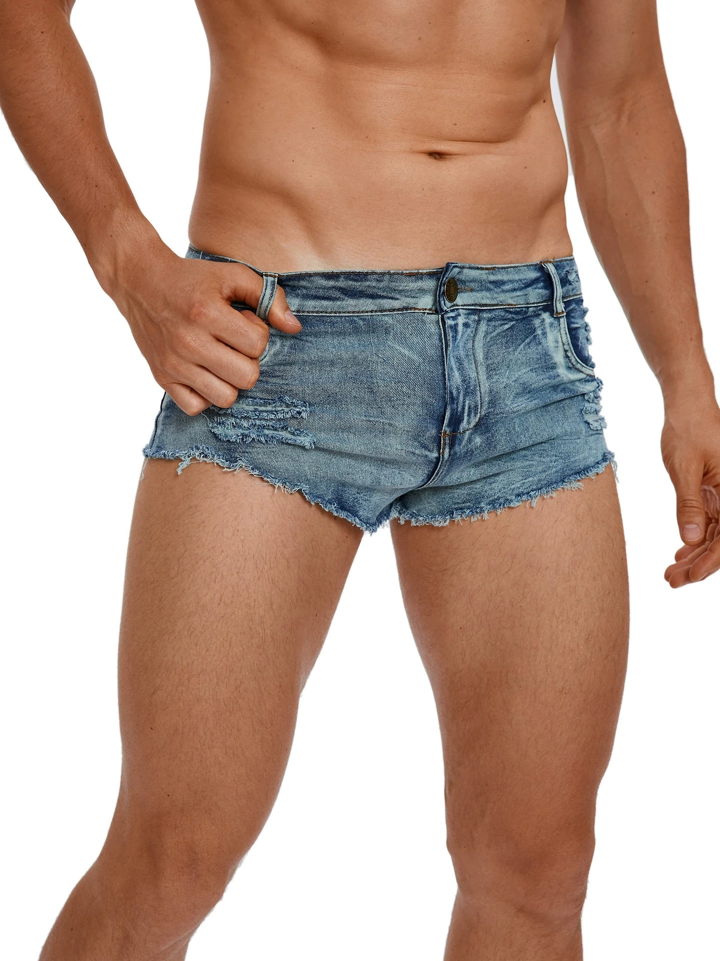 Shorts en jean taille basse po - Men Fashion Jeans avis et prix